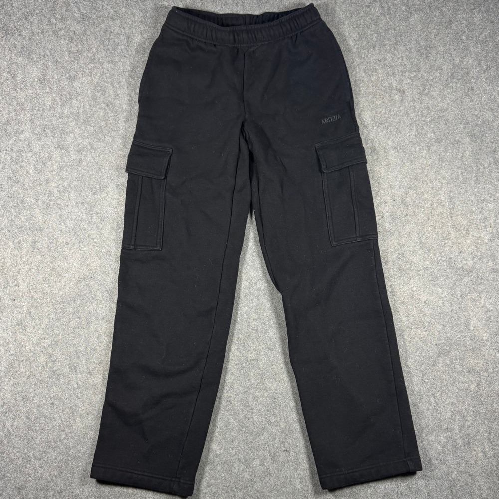 Aritzia Pants Women 2XS Black Sweatfleece Mega Fit Wide Leg Joggers Utility